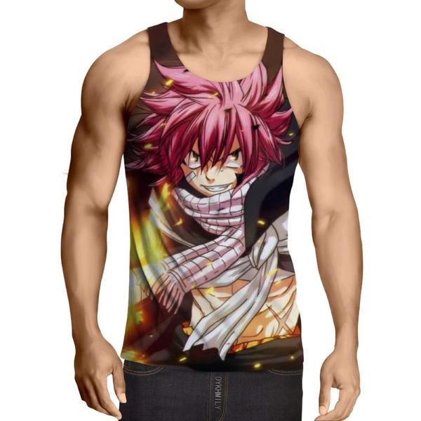 Cool Natsu Dragneel Fairy Tail Fairy Tail Tank Top XXS / Multi-color Official Fairy Tail Merch