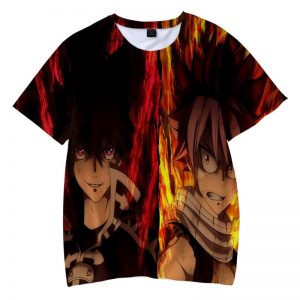 Dragneel Brothers Natsu Zeref Fire Up Shirt Fairy Tail T-shirt XXS Officiel Fairy Tail Merch