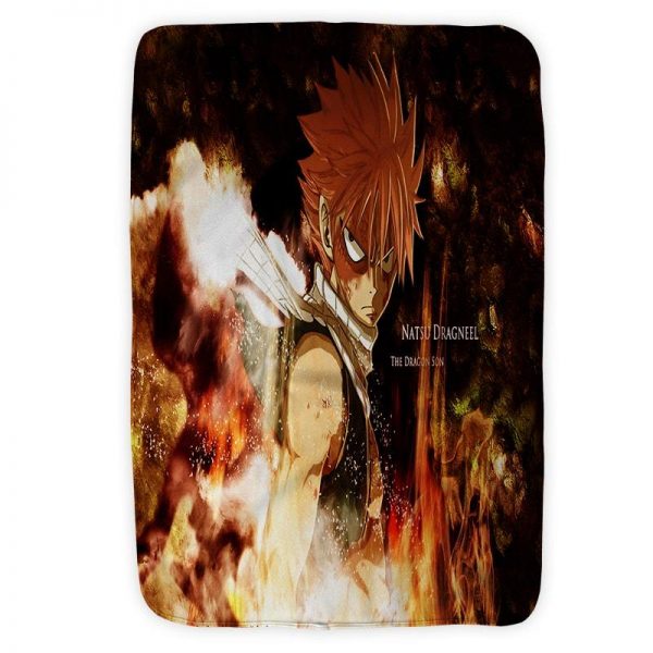Dragon Slayer Son Of Dragon Natsu Dragneel Fist Fairy Tail Blanket Small (30 x 40 in) Official Fairy Tail Merch