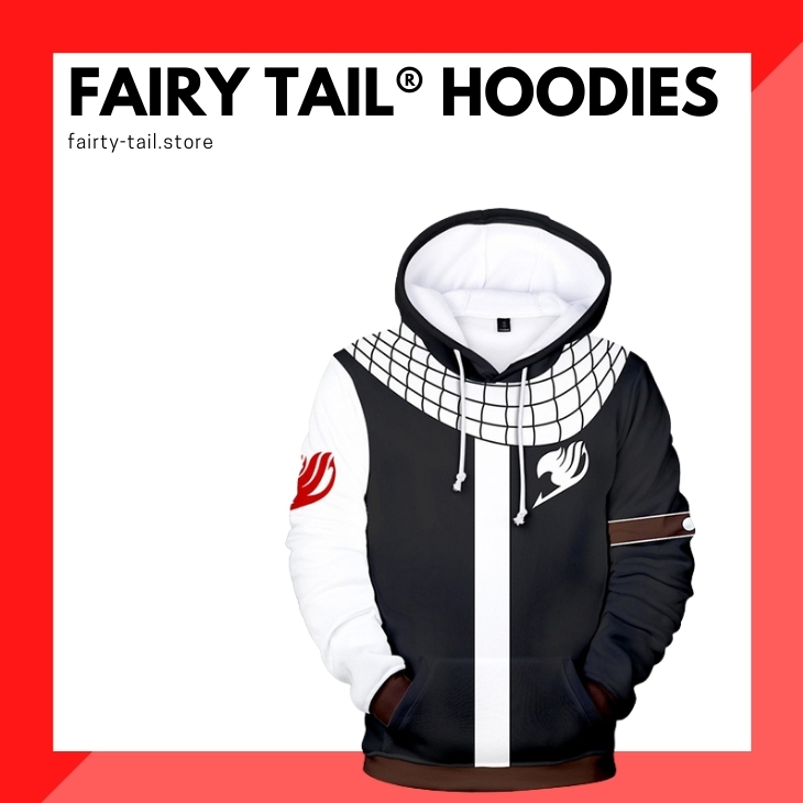 Fashion-zone Mens Fairy Tail Full-Zip Hoodie Lightweight Athletic Jacket French Terry Sweatshirts