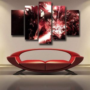 Erza Scarlet Fairy Tail Canvas 3D Printed S / Framed Official Fairy Tail Merch