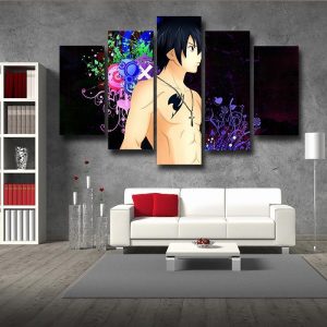 Gray Fullbuster Black Fairy Tail Canvas 3D Printed S / Framed Official Fairy Tail Merch
