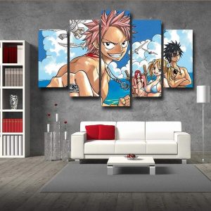 Guild at Beach Fairy Tail Canvas 3D Printed S / Framed Official Fairy Tail Merch