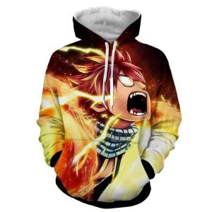 Fairy Tail Natsu Dragneel Fairy Tail Hoodie XXS Official Fairy Tail Merch