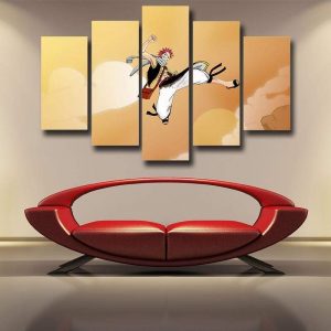 Natsu Dragneel Jumping Fairy Tail 3D Printed Canvas S / Framed Official Fairy Tail Merch