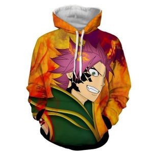 Fairy Tail Zeref VS Natsu Dragneel Fairy Tail Pullover Hoodie XXS Official Fairy Tail Merch