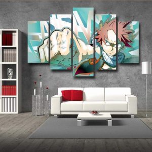 Fairy Tail Canvas 3D Printed Natsu Punch S / Framed Official Fairy Tail Merch