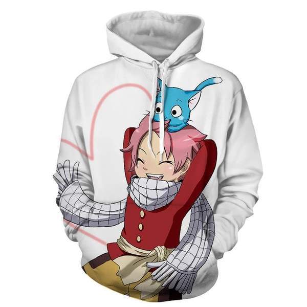 Fairy Tail Natsu and Happy Fairy Tail Hoodie XXS Official Fairy Tail Merch