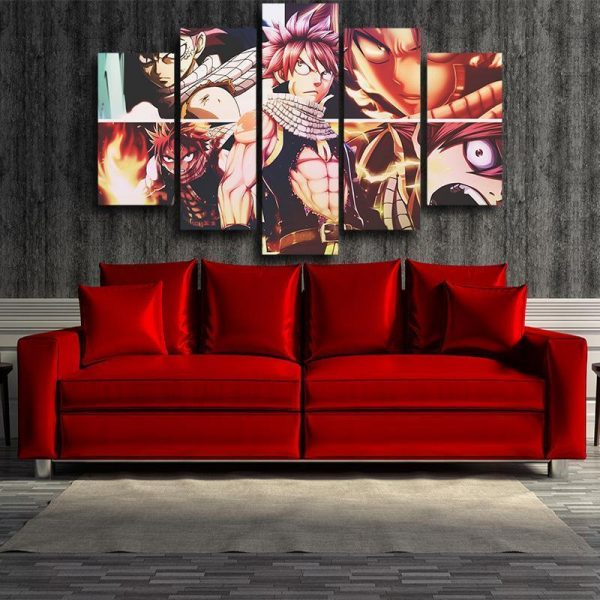 Fairy Tail 3D Printed Son Of Dragon Natsu Fairy Tail Canvas S / Framed Official Fairy Tail Merch