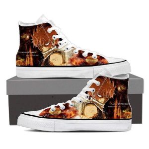 Giày bệt Converse Natsu Son of Dragon Fairy Tail Sneaker 5 Official Fairy Tail Merch