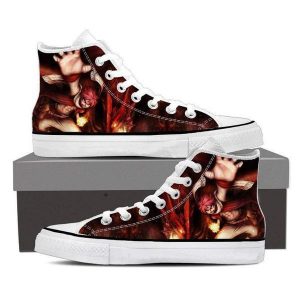 Dragon Fire Magnolia Customized Natsu Fairy Tail Sneaker Shoes 5 Official Fairy Tail Merch