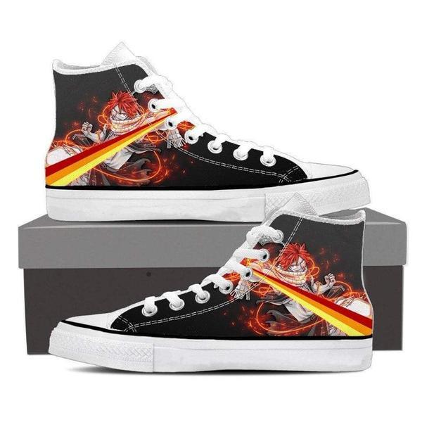 Fire Dragneel Natsu Tail Magnolia Customized Fairy Tail Sneaker Shoes 5 Official Fairy Tail Merch