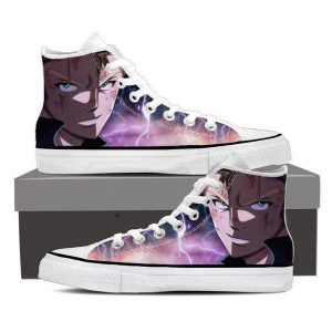 Purple Magnolia Customized Laxus Dreyar Fairy Tail Sneaker Schuhe 5 Offizieller Fairy Tail Merch