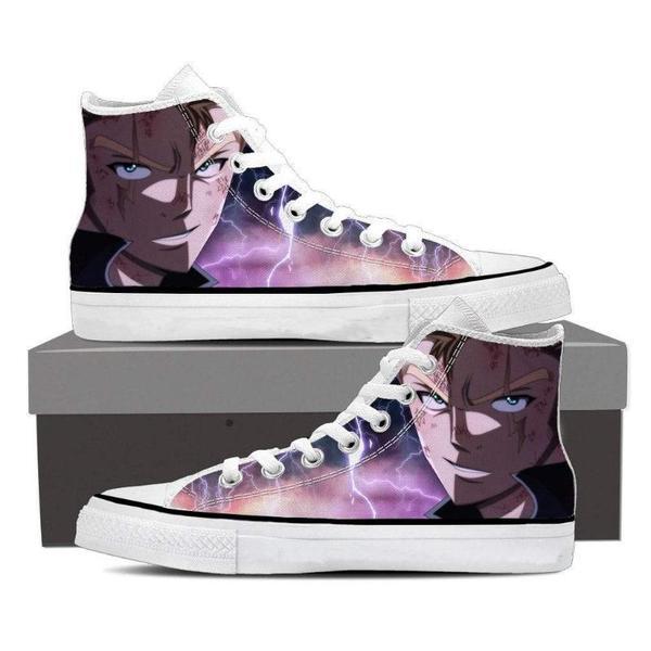 Purple Magnolia Customized Laxus Dreyar Fairy Tail Sneaker Shoes 5 Official Fairy Tail Merch