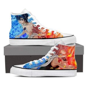Magnolia Customized Natsu VS Zeref Gris Fairy Tail Chaussures 5 Officiel Fairy Tail Merch
