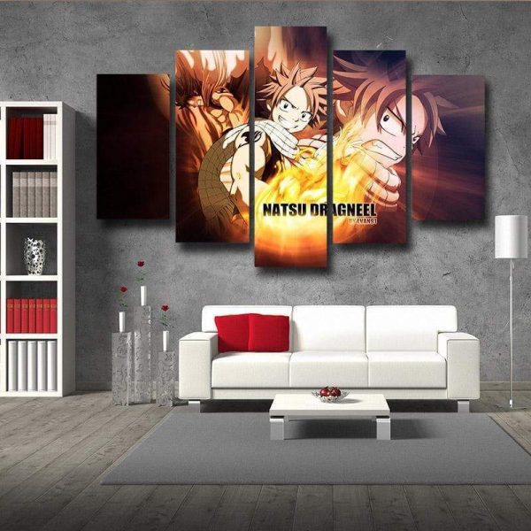 Fairy Tail Dragneel Natsu  Canvas S / Framed Official Fairy Tail Merch
