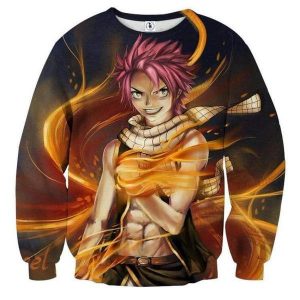 Fairy Tail Smiling Dragneel Natsu 3D Printed Sweatshirt XXS Official Fairy Tail Merch