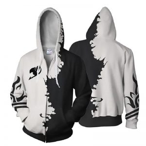 Fairy Tail Magnolia Color Crossover Fairy Tail Emblem Zip Up Hoodie XXS Official Fairy Tail Merch