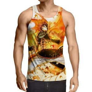 Fired up 3D Printed Natus Fairy Tail Tank Top XXS / Multi-color Official Fairy Tail Merch