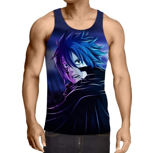 Jellal Fairy Tail 3D Printed Action Tank Top XXS / Multi-color Official Fairy Tail Merch