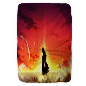Natsu Dragneel Reversible Embossed Scenery Fairy Tail Blanket Small (30 x 40 in) Official Fairy Tail Merch