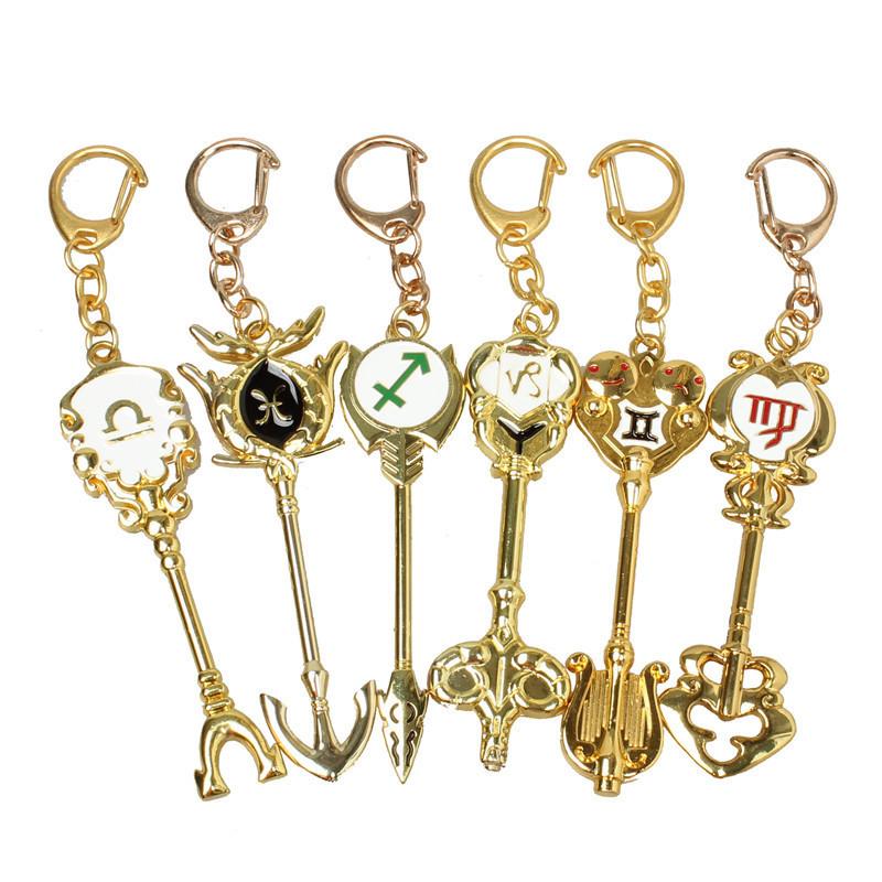 Fairy Tail Keychains - Zodiac Celestial Spirit Gate Keys Keychain IPW ...