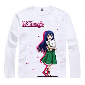Chemise à manches longues Fairy Tail フ ェ ア リ ー テ イ ル Wendy et Carla Asian M / White Official Fairy Tail Merch
