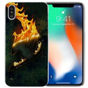 Flaming Guild Emblem Fairy Tail iPhone Case フェアリーテイル Apple iPhones for iPhone 4 4S / Black Official Fairy Tail Merch