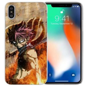Fuming Natsu Fairy Tail iPhone Case フェアリーテイル Apple iPhones for iPhone 4 4S / Multicolor Official Fairy Tail Merch
