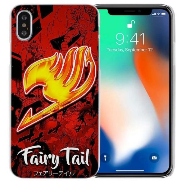Logo Art Fairy Tail iPhone Case フェアリーテイル Apple iPhones for iPhone 4 4S / Red Official Fairy Tail Merch