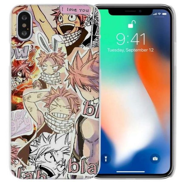 Natsu Collage Fairy Tail iPhone Case フェアリーテイル Apple iPhones for iPhone 4 4s / Multicolor Official Fairy Tail Merch
