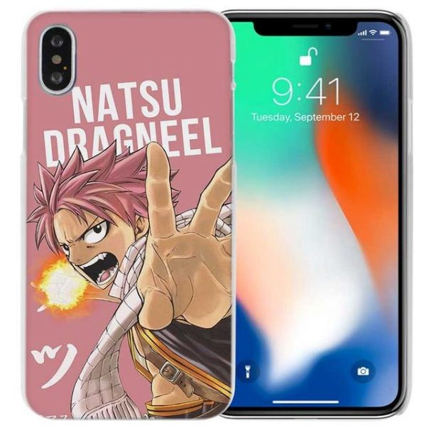Natsu Dragneel Fairy Tail iPhone Case フェアリーテイル Apple iPhones for iPhone 4 4S / Pink Official Fairy Tail Merch