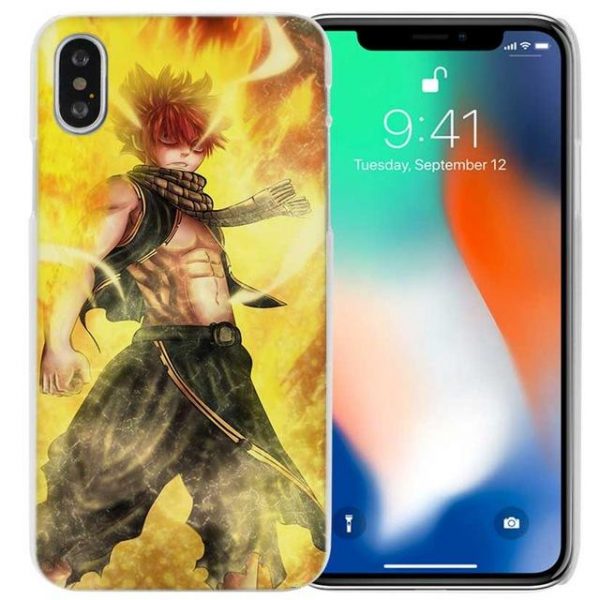 Natsu Flame Fairy Tail iPhone Case フェアリーテイル Apple iPhones for iPhone 4 4s / Yellow Official Fairy Tail Merch