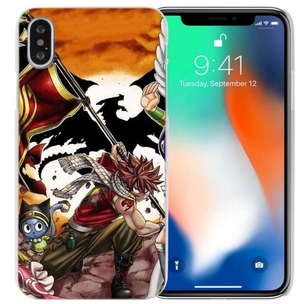 Natsu with Flag Fairy Tail iPhone Case フェアリーテイル Apple iPhones for iPhone 4 4S / Multicolor Official Fairy Tail Merch