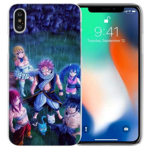 Rainy Day Fairy Tail iPhone Case フェアリーテイル Apple iPhones for iPhone 4 4S / Navy Official Fairy Tail Merch