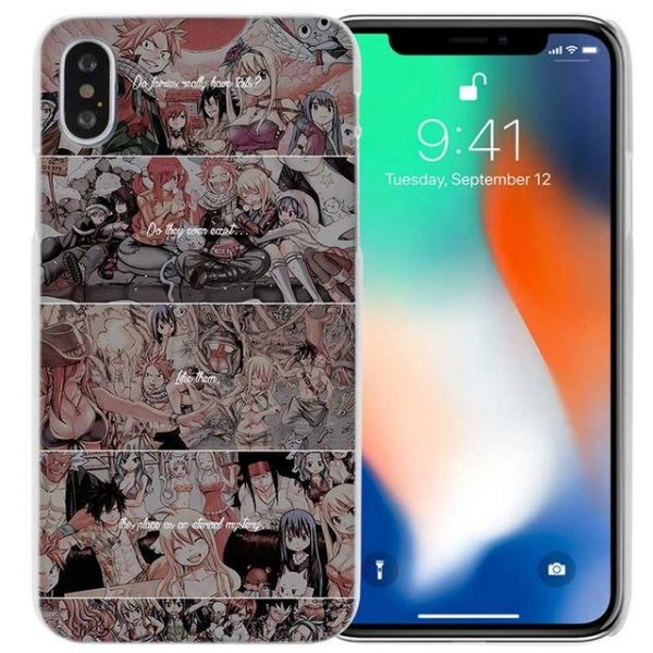 Scene Collage Fairy Tail iPhone Case フェアリーテイル Apple iPhones for iPhone 4 4S / Multicolor Official Fairy Tail Merch