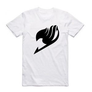 Fairy Tail Shirt フェアリーテイル Guild Logo Asian M / White Official Fairy Tail Merch