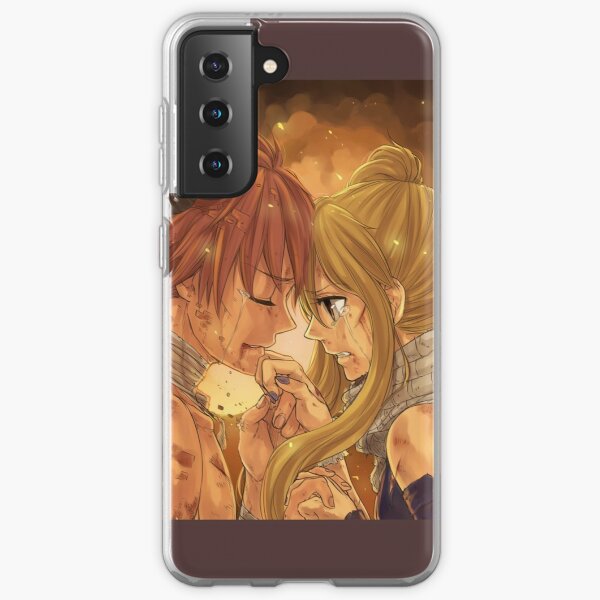 Natsu and Lucy Samsung Galaxy Soft Case RB0607 product Offical Fairy Tail Merch