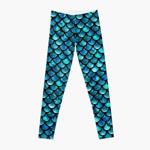 Mermaid Scales - Turquoise Blue Leggings RB0607 product Offical Fairy Tail Merch