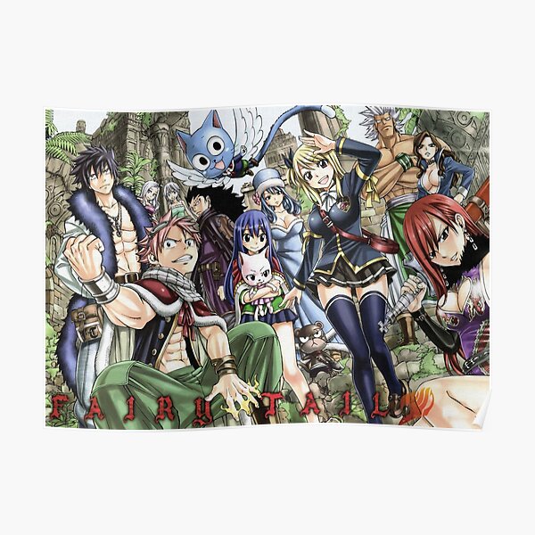Fairy Tail 4 Poster RB0607 product Offical Fairy Tail Merch