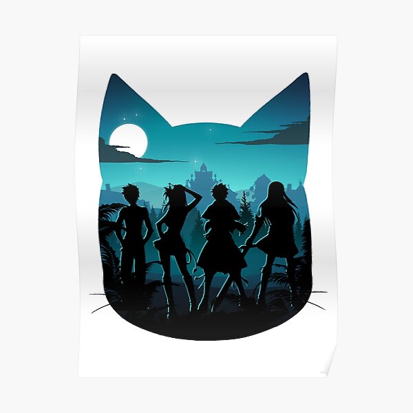 Happy Silhouette Poster RB0607 product Offical Fairy Tail Merch
