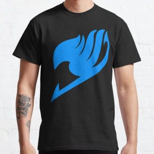 Fairy Tail- Logo (bleu) T-Shirt Classique RB0607 produit Officiel Fairy Tail Merch
