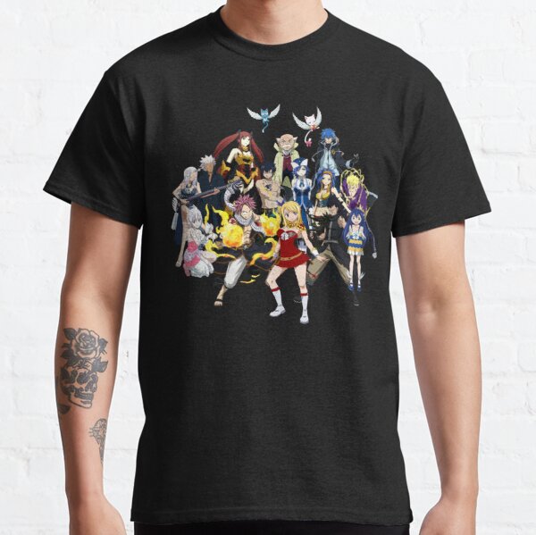 The whole gang Classic T-Shirt RB0607 product Offical Fairy Tail Merch