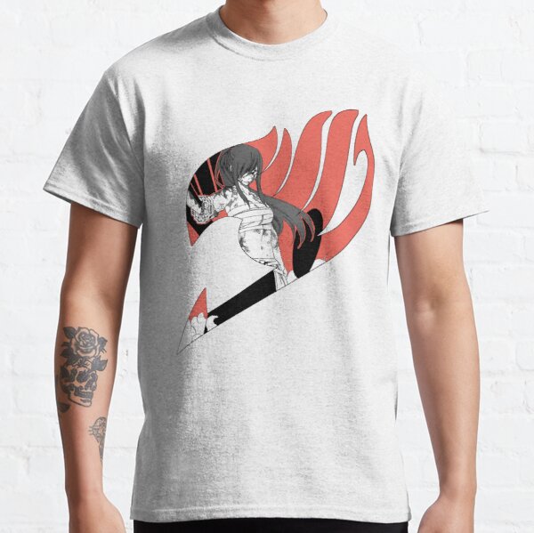Erza Scarlet Fairy Tail Logo Classic T-Shirt RB0607 product Offical Fairy Tail Merch