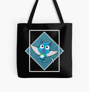 HAPPY IN THE BLUE BOX All Over Print Tote Bag RB0607 product Offical Fairy Tail Merch