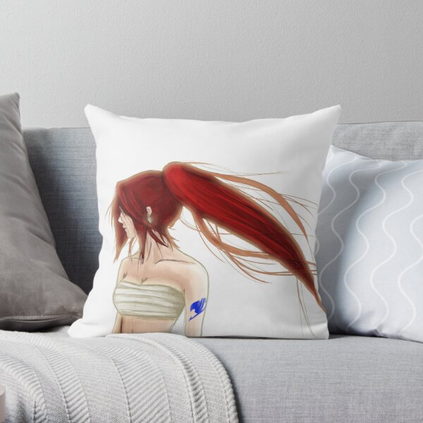 Fairwell for Now - Erza Scarlet Throw Pillow RB0607 product Offical Fairy Tail Merch