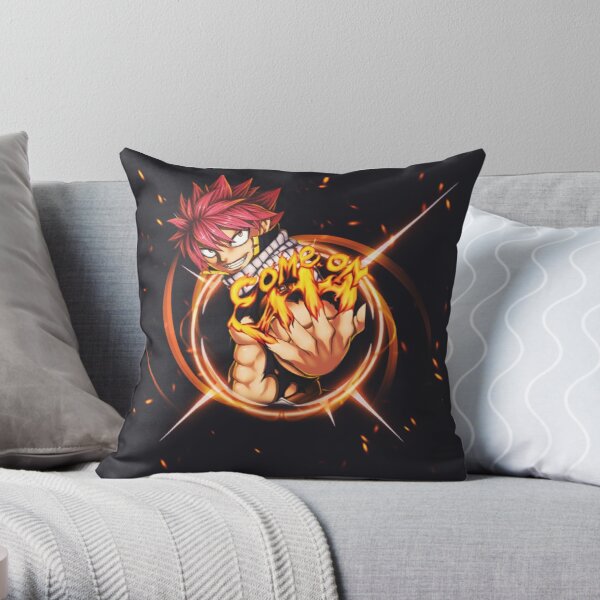 Natsu Throw Pillow RB0607 product Offical Fairy Tail Merch