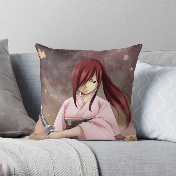 Erza Scarlet Throw Pillow RB0607 product Offical Fairy Tail Merch