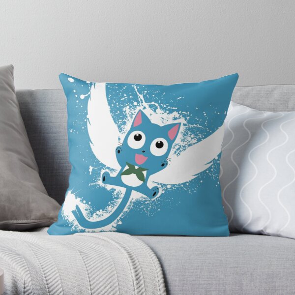 Happy Throw Pillow RB0607 product Offical Fairy Tail Merch
