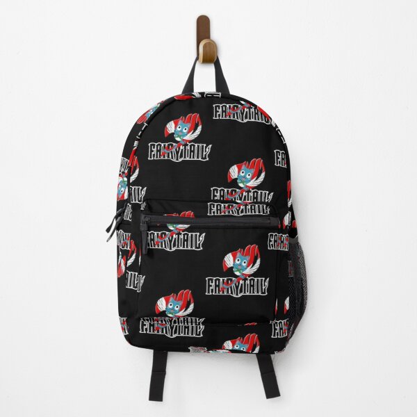 Black Fairy Tail and Red Happy Logo, Anime   Backpack RB0607 product Offical Fairy Tail Merch